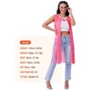 SYNCFUN Womens Halloween 1960DS 1970DS Groovy Pink Costumes with Accessories Set for Halloween Parties - 2 of 4