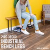 Pipe Decor 3/4 in. U Bench Leg Kit - 2 of 4
