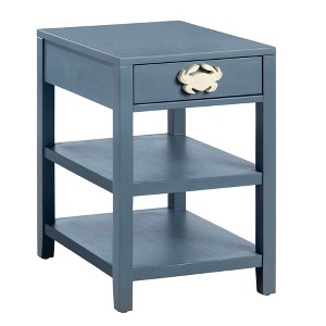 Crestview Collection Rectangle Blue Wooden Accent_End Table - 1 of 1