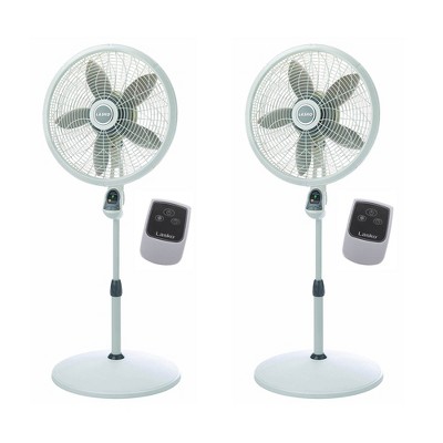 Lasko 18 Inch Elegance Performance Oscillating Pedestal Fan w/ Remote (2 Pack)