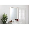 Elegant Lighting Metal frame rectangle mirror 36 inch in Brass - 3 of 4