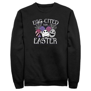 Men's The Nightmare Before Christmas Egg-Cited for Easter Sweatshirt - 1 of 4