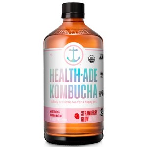 Health-Ade Strawberry Glow Kombucha – 16 fl oz - 1 of 4