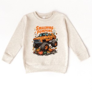 Smashing Pumpkins Monster Truck Grunge - Kids Toddler Graphic Sweatshirt and Kids Youth Graphic Sweatshirt - 1 of 3