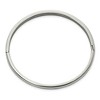 Black Bow Jewelry 5mm Titanium Polished Hinged Bangle Bracelet, 6.75 Inch - 2 of 4