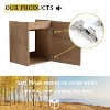 Vynxaria 16'' Floating Wall-Mounted Bathroom Vanity with Ceramic Sink & Soft-Close Cabinet Door, For Small Bathroom - 2 of 4