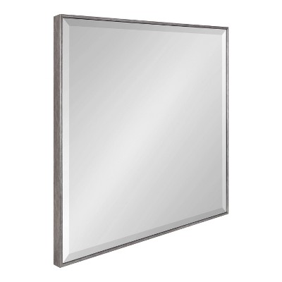 28.7" x 28.7" Rhodes Square Wall Mirror Silver - Kate & Laurel All Things Decor