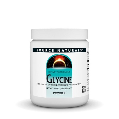 Glycine Powder by Source Naturals, Inc.  -  16 oz Powder