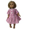 Doll Clothes Superstore Pink Stripe Glitter Dress Fits 18 Inch Girl Dolls LIke American Girl Our Generation My Life Dolls - 3 of 4
