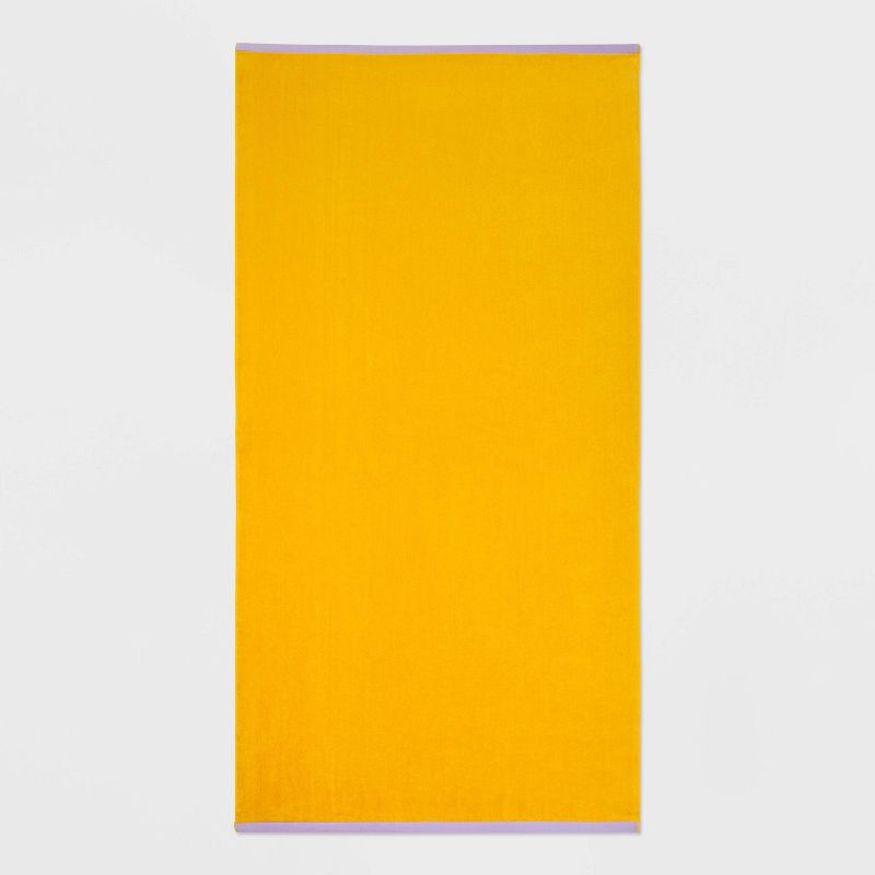WOW Reversible Beach Towel Yellow - Sun Squad&#8482;, 1 of 5