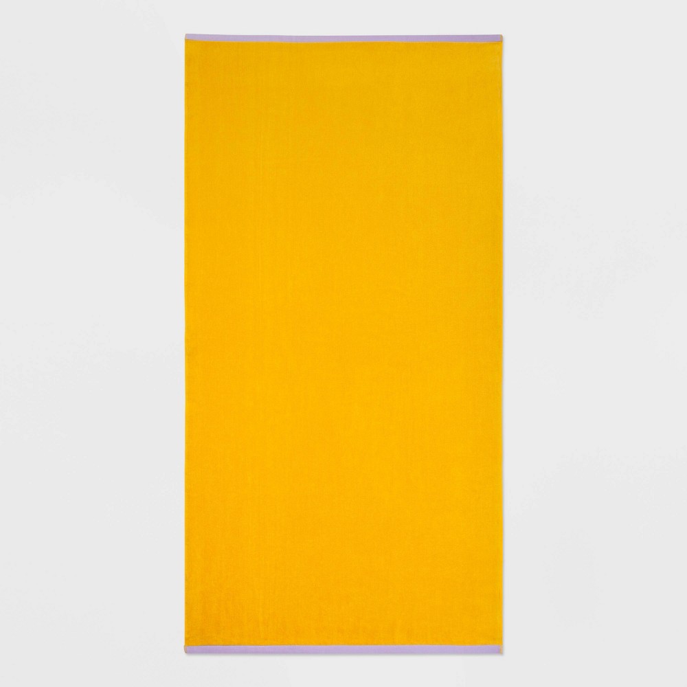 WOW Reversible Beach Towel Yellow - Sun Squad™