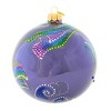 Glitter Lab 5.0 Inch Mandala Fish Ball Christmas Tree Ornament , Multi Seasonal Decor Christmas European Ocean (1PC) - 3 of 4