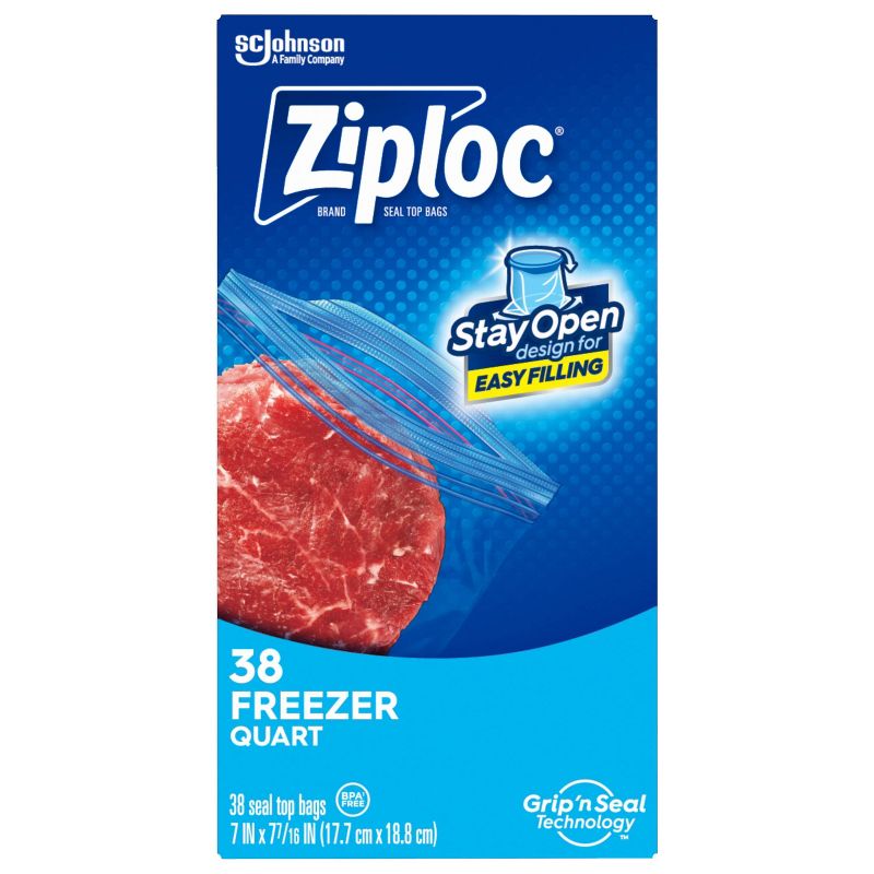 Ziploc Freezer Quart Bags, 3 of 17