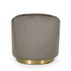 Condit Modern Glam Channel Stitch Velvet Club Chair - Christopher Knight Home - 4 of 4
