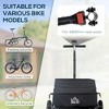 Bike Cargo Trailer with Removable Box & Waterproof Cover, Bicycle Wagon Trailers with 16" Wheels, Loading Bike Storage Cart with Reflectors - 3 of 4