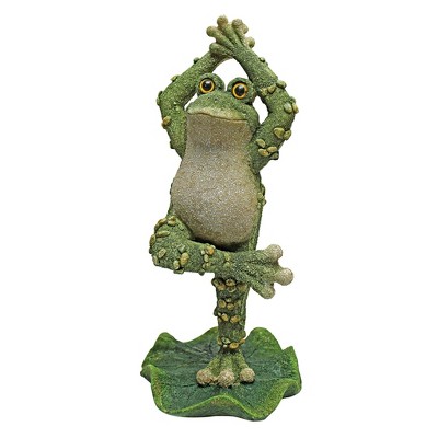 Design Toscano Boogie Down, Dancing Frog Statues, Hands Up