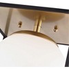 Mitzi Aira 1 - Light Flush Mount in  Aged Brass/Black White Shade - 4 of 4