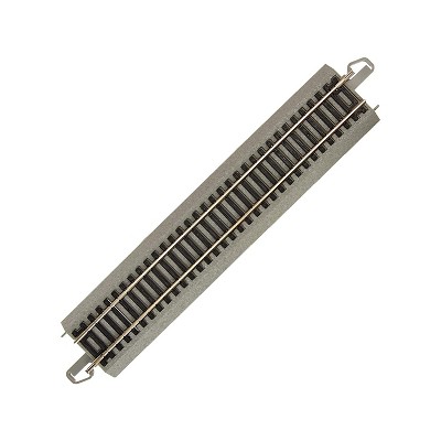 Bachmann Trains 44581 HO Scale 1:87 9 Inch Straight Bulk Model Train Track Set with Interlocking Connections, Gray Roadbed, 50 Pieces