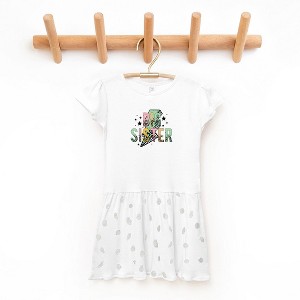 The Juniper Shop Big Sister Lightning Bolt Toddler Graphic Dress - 1 of 3