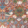 Signare USA William Morris Strawberry Thief Red Pillowcase/Cushion Cover 18x18 Inch - 3 of 3
