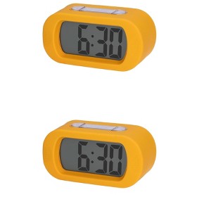 REGALWOVEN 2 Pcs Digital Battery Powered Big Numbers Display Oval Alarm Clock 5.4 x 2.6 x 2 Inches - 1 of 4