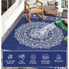 Outdoor Rug Carpet Waterproof Rug Indoor Outdoor Area Rug for RV Camping Picnic Reversible Lightweight Plastic Straw Outside Rug for Patio - 2 of 4