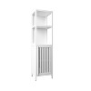 Rbied 14 in. W x 12 in. D x 52.00 in. H Bamboo Storage Cabinet Linen Cabinet for Bathroom Living Room Kitchen Study Porch - 2 of 4