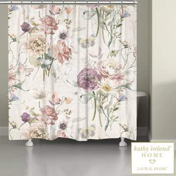 kathy ireland® HOME Purple Wildflower Bloom Shower Curtain - Purple