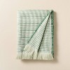72"x92" Oversized Indoor/Outdoor Throw Blanket Green/White  - Hearth & Hand™ with Magnolia - 3 of 4