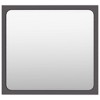 vidaXL Bathroom Mirror Gray 15.7"x0.6"x14.6" Engineered Wood - 2 of 4