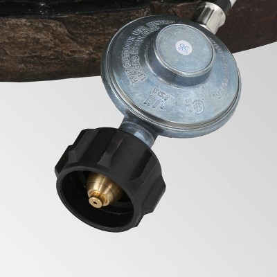 Stillwater 33" Circular Natural Stone Gas Fire Pit