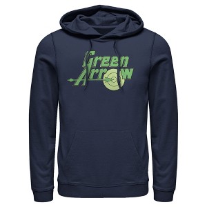 Men's Justice League Classic Arrow Logo Pull Over Hoodie - 1 of 3