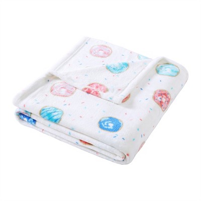 Poppy & Fritz Polka Donuts White Throw Blanket