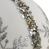 Northlight Set of 2 Matte White Sequin Glitter Snowflake Glass Christmas Ornaments 4" - 3 of 4