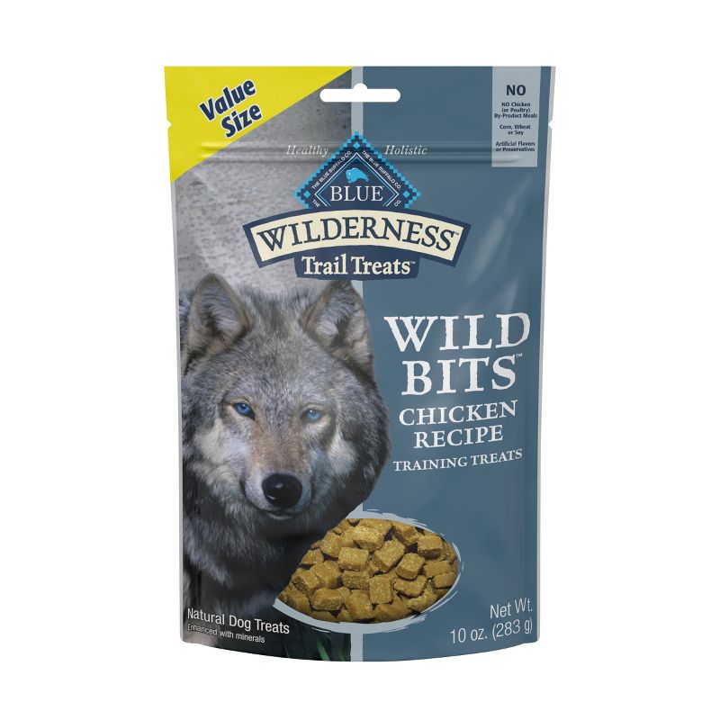 Blue Buffalo Wilderness Trail Treats Wild Bits High Protein Grain-Free Soft-Moist Training Dog Treats Chicken Recipe, 1 of 9