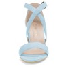 Allegra K Women's Open Toe Crisscross Buckle Ankle Strap Block Heel Sandals - 2 of 4