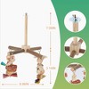 Unique Bargains Rotating Bird Perches with Chew Toy 1 Set - 2 of 4