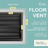 Home Intuition Victorian Floor Vent Cover 4X10 Inch with Mesh Cover Trap Heat and Air Walkable Metal Floor Vent for HVAC Duct, Matte Black - 3 of 4
