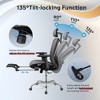 GALAXHERO Ergonomic Mesh Office Desk Chair, High Back Reclining Computer Gaming Chair, Adjustable Lumbar Support, Tilt Function,Black Gray - 4 of 4