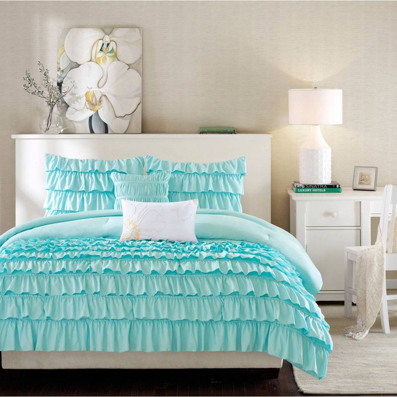 Marley Ruffle Comforter Set - Intelligent Design, 4 of 10
