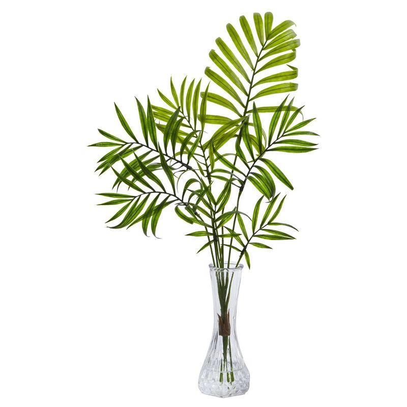 19&#34; x 10&#34; 3pc Artificial Mini Palm Plant in Vase Set - Nearly Natural, 3 of 5
