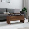 vidaXL Coffee Table Brown Oak 40.2"x19.9"x18.3" Engineered Wood - 2 of 4