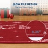 Christmas Snowflake Area Rug  Washable Soft Low Pile Non Slip Christmas Door Mat - 4 of 4