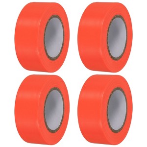 Unique Bargains Non-Adhesive Flagging Tape for Tree Survey Boundaries 4 Pcs - 1 of 4