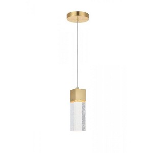 Elegant Lighting Novastella 1 light Gold LED Pendant - 1 of 4