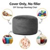 Bean Bag Covers Only, Corduroy Bean Bag Chair Cover, Washable Adult Bean Bag Couch Cover, No Filler - 2 of 4