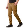 Galaxy By Harvic Men's Slim Fit Cotton Stretch Twill Cargo Joggers - 2 of 4