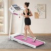 NAYSAYE Foldable Treadmill 2.5HP Home Running and Walking Machine with Spacious Belt for Exercise, White and Pink, 47.64"*24.8"*45.67" - 2 of 4