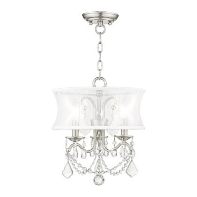 Livex Lighting Newcastle 3 - Light Chandelier in  Brushed Nickel