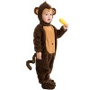 Joyfy Halloween Monkey Costume Toddler, Kids Monkey Costume with Banana for Baby Halloween Dress Up Party - 3 of 4